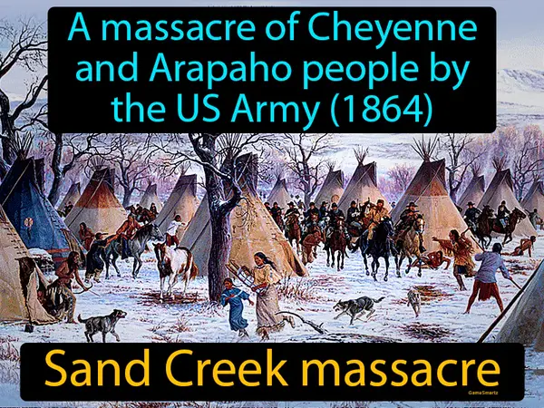 a massacre of Cheyenne and Arapaho people by the US Army (1864)