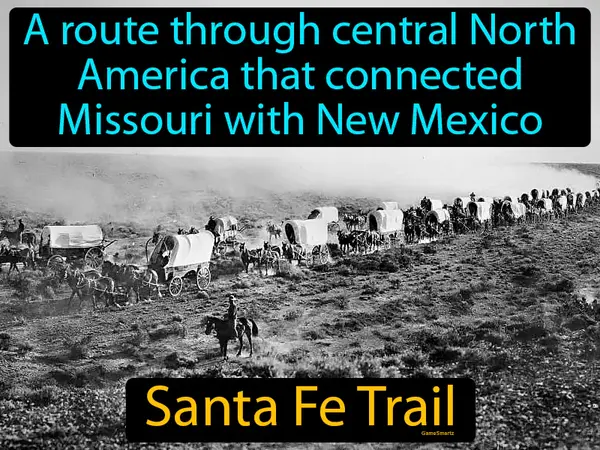 a route through central North America that connected Missouri with New Mexico