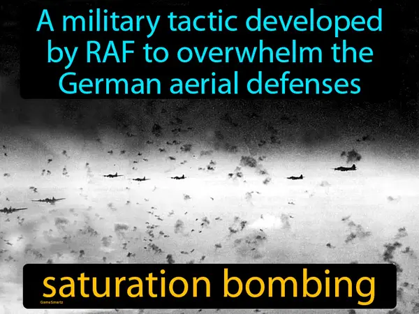 a military tactic developed by RAF to overwhelm the German aerial defenses