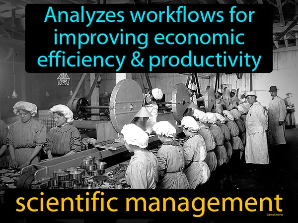 analyzes workflows for improving economic efficiency & productivity
