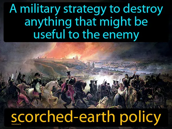A military strategy to destroy anything that might be useful to the enemy