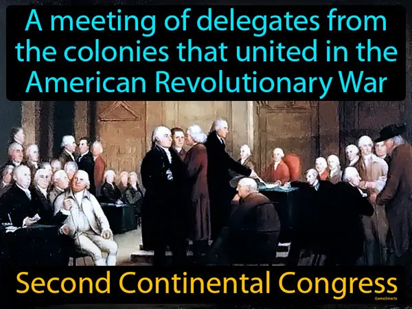 a meeting of delegates from the colonies that united in the American Revolutionary War