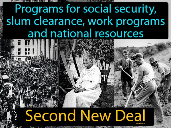 programs for social security, slum clearance, work programs and national resources