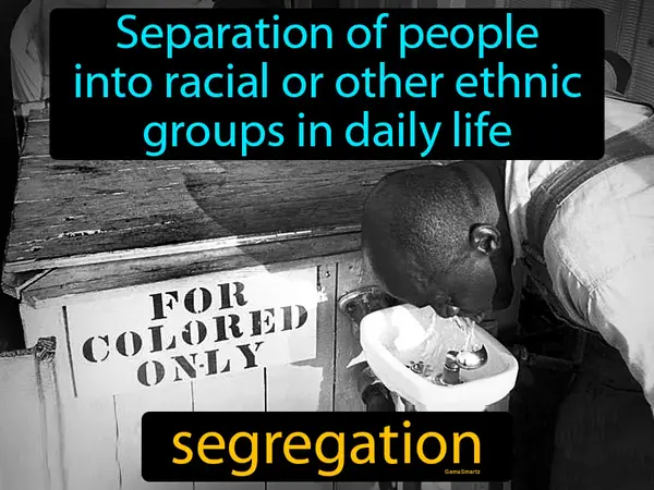 separation of people into racial or other ethnic groups in daily life