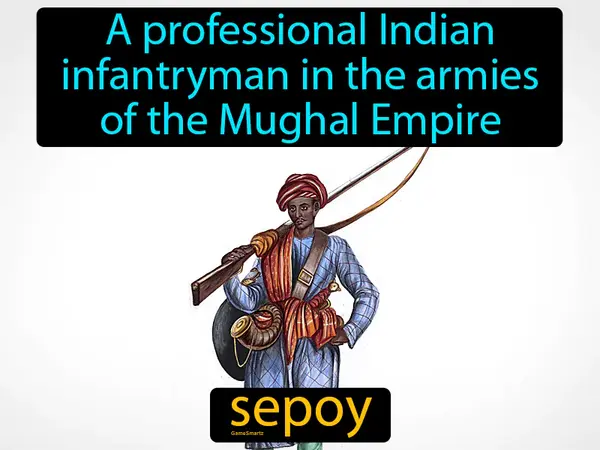 a professional Indian infantryman in the armies of the Mughal Empire