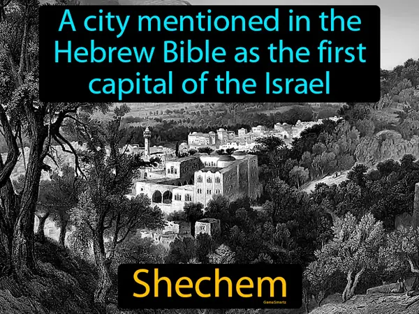 a city mentioned in the Hebrew Bible as the first capital of the Kingdom of Israel