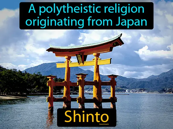 a polytheistic religion originating from Japan