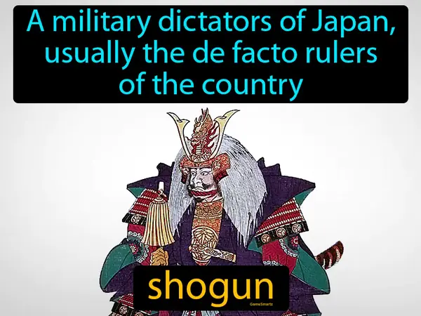 a military dictators of Japan, usually the de facto rulers of the country
