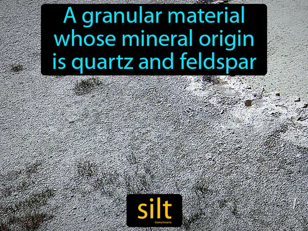 a granular material whose mineral origin is quartz and feldspar