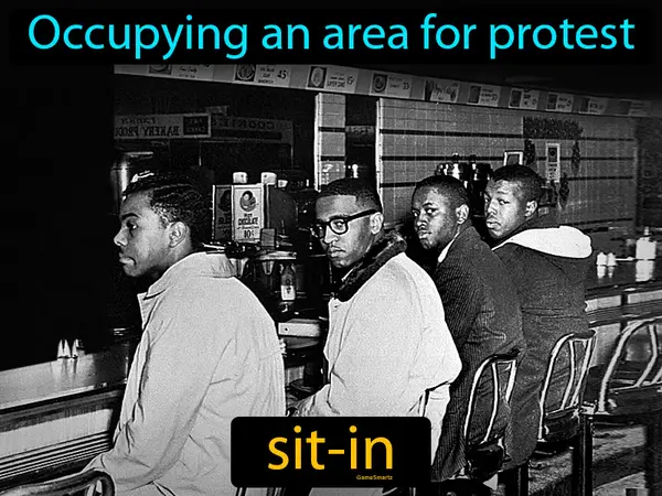 occupying an area for protest
