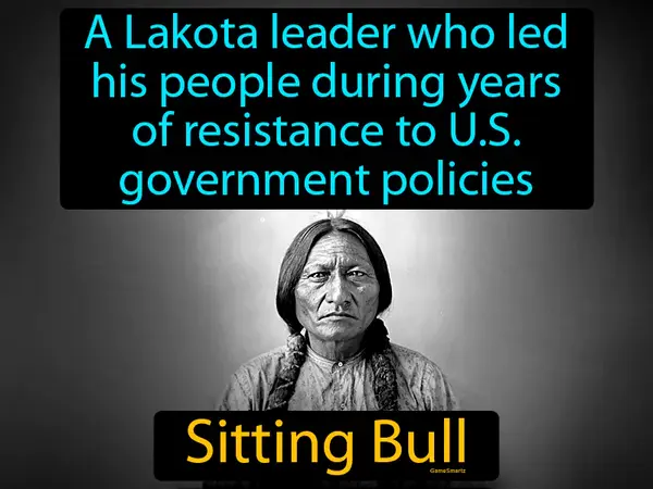 a Lakota leader who led his people during years of resistance to US government policies
