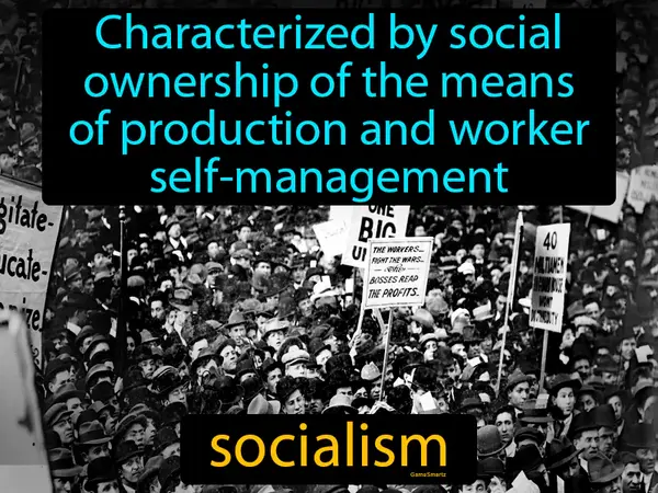 characterized by social ownership of the means of production and worker self-management