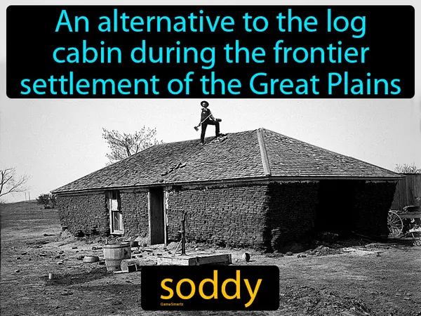 an alternative to the log cabin during the settlement of the Great Plains