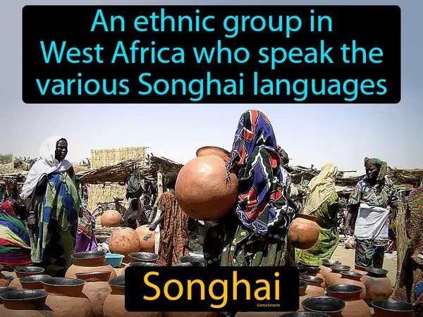 An ethnic group in West Africa who speak the various Songhai languages