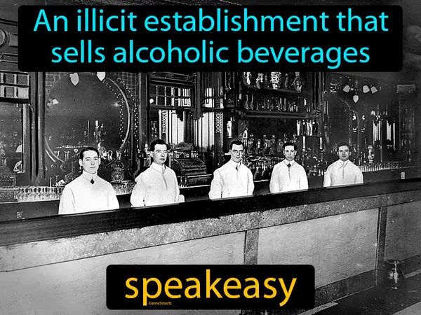 an illicit establishment that sells alcoholic beverages
