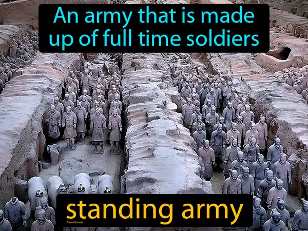 an army that is made up of full time soldiers