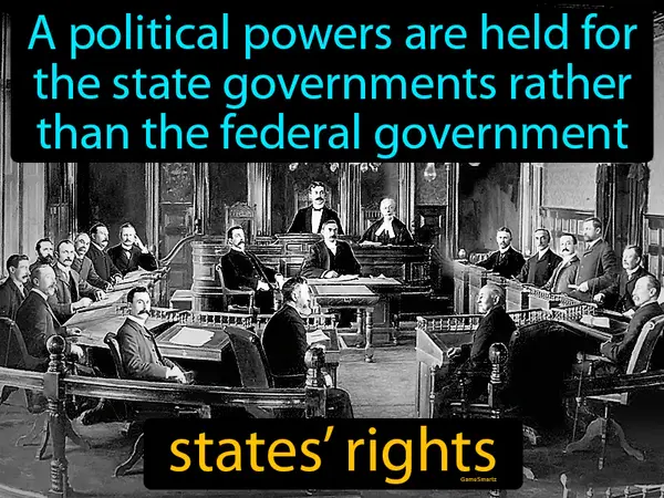 a political powers are held for the state governments rather than the federal government