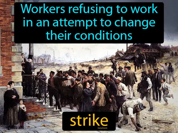 workers refusing to work in an attempt to change their conditions