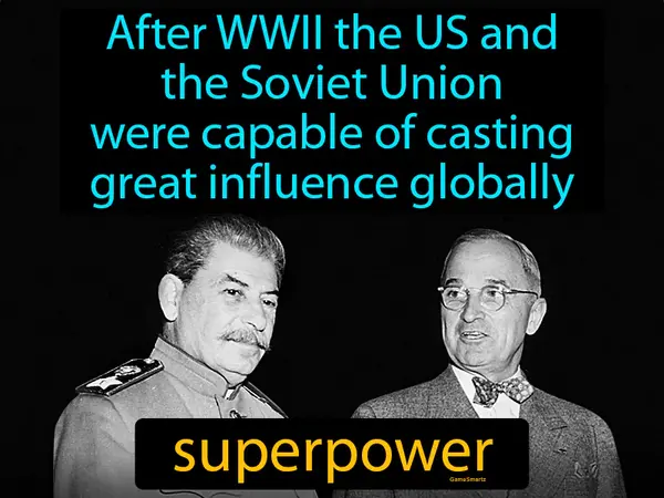 after WWII the US and the Soviet Union were capable of casting great influence globally