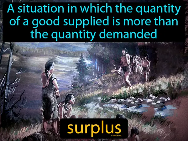 a situation in which the quantity of a good supplied is more than the quantity demanded