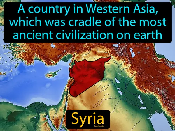 a country in Western Asia, which was cradle of the most ancient civilization on earth