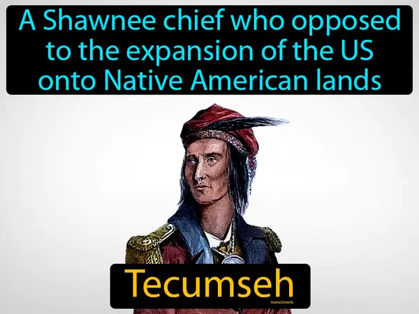 a Shawnee chief who opposed to the expansion of the US onto Native American lands