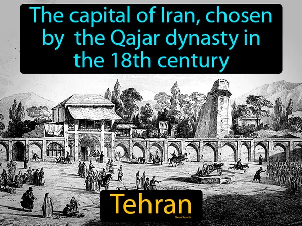 The capital of Iran, chosen by  the Qajar dynasty in the 18th century