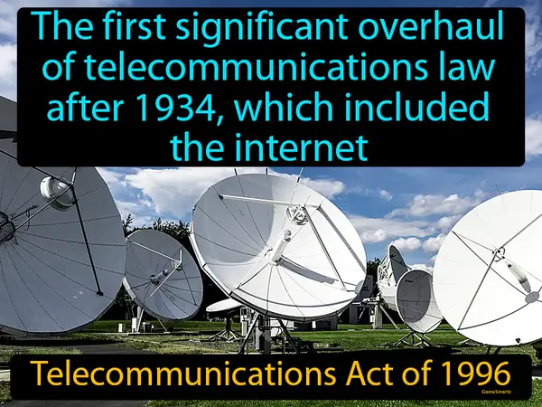the first significant overhaul of telecommunications law after 1934, which included the internet