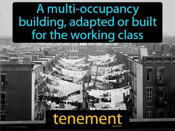 a multi-occupancy building, adapted or built for the working class