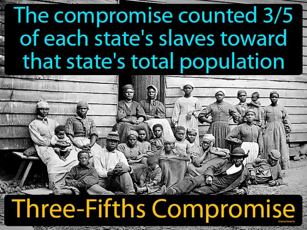 the compromise counted 3/5 of each state's slaves toward that state's total population