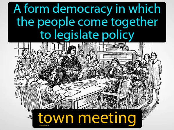 a form democracy in which the people come together to legislate policy