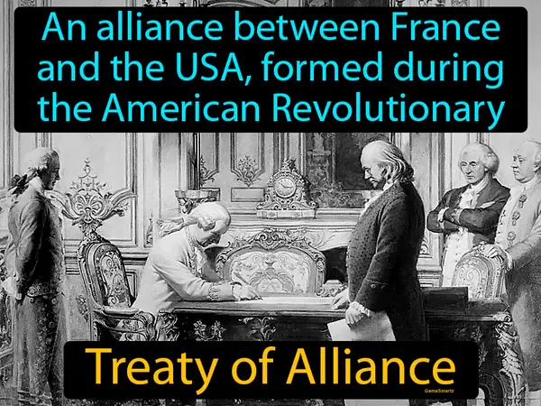 an alliance between France and the USA, formed during the American Revolutionary War