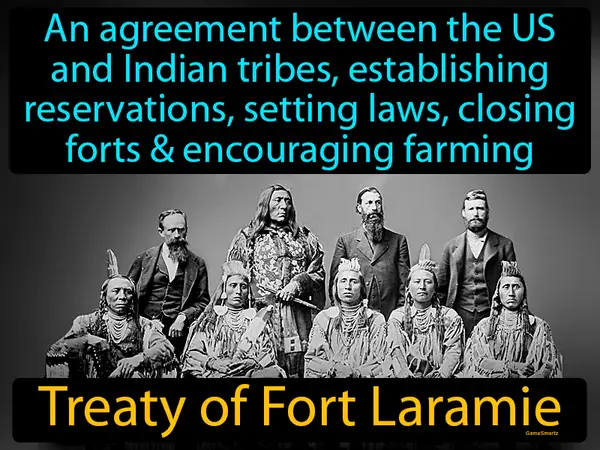 an agreement between the US and Indian tribes, establishing reservations & setting laws