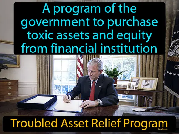 a program of the government to purchase toxic assets and equity from financial institutions