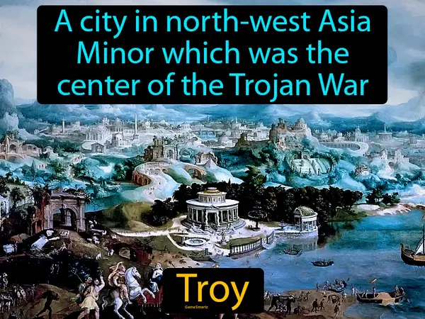 a city in north-west Asia Minor which was the center of the Trojan War