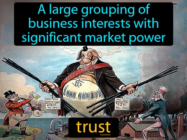a large grouping of business interests with significant market power