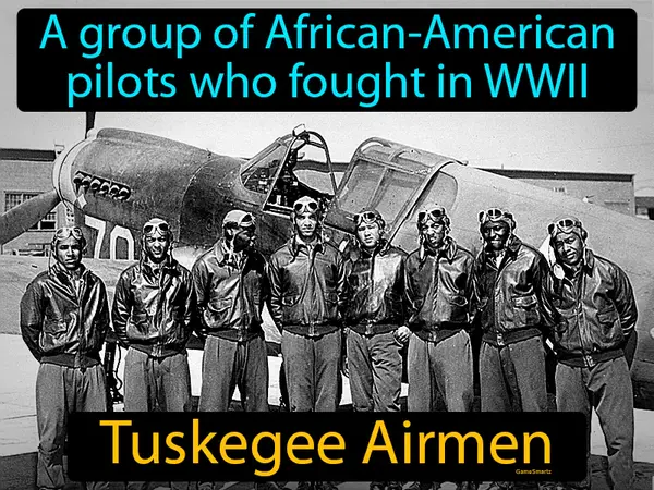 a group of African-American pilots who fought in WWII
