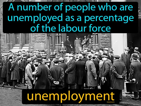 a number of people who are unemployed as a percentage of the labour force