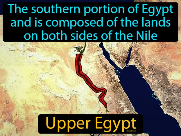 the southern portion of Egypt and is composed of the lands on both sides of the Nile