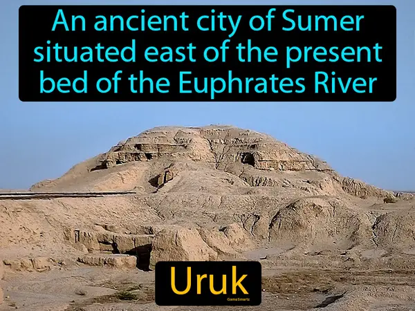 an ancient city of Sumer situated east of the present bed of the Euphrates River