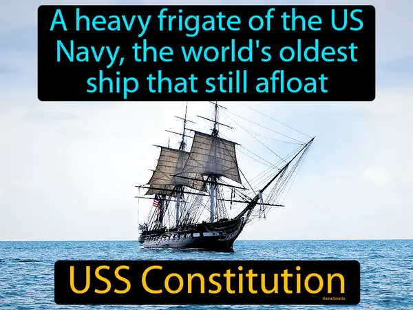 a heavy frigate of the US Navy, the world's oldest ship that still afloat