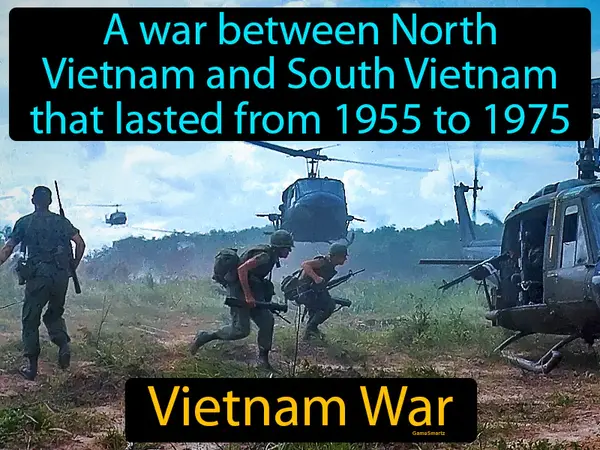 a war between North Vietnam and South Vietnam that lasted from 1955 to 1975
