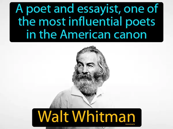 a poet and essayist, one of the most influential poets in the American canon