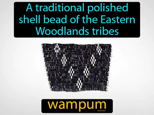 A traditional polished shell bead of the Eastern Woodlands tribes
