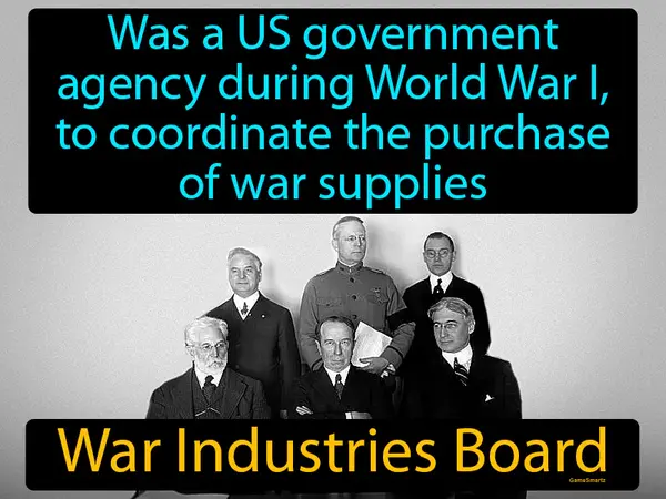 was a US government agency during World War I, to coordinate the purchase of war supplies