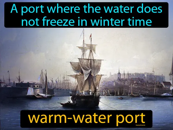A port where the water does not freeze in winter time