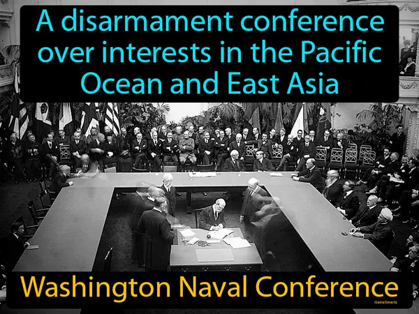 a disarmament conference over interests in the Pacific Ocean and East Asia