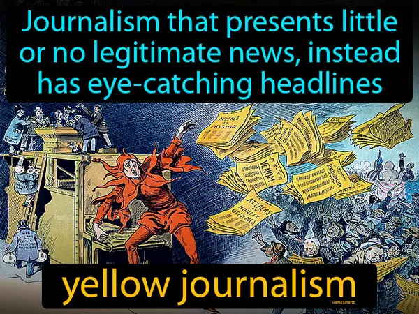 journalism that presents little or no legitimate news, instead has eye-catching headlines