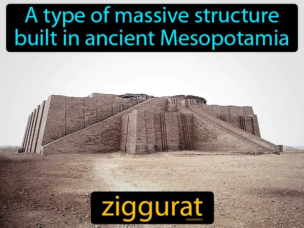 a type of massive structure built in ancient Mesopotamia