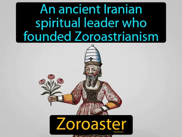 An ancient Iranian spiritual leader who founded  Zoroastrianism